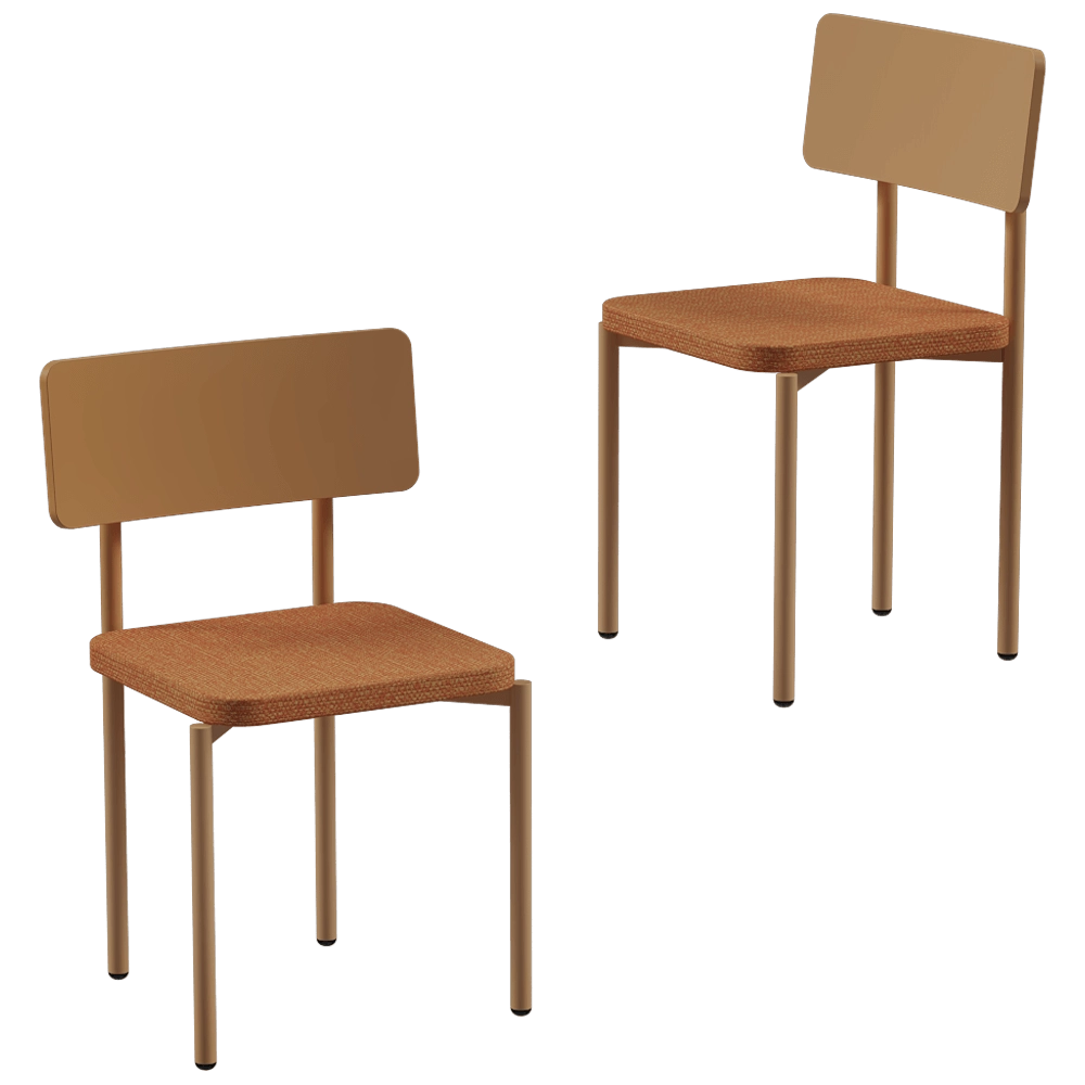 CORE objects – Chair SCHOOL with soft seat 3D Model