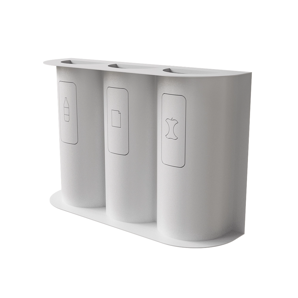 CORE objects – Container 3 tanks HALF 3D Model