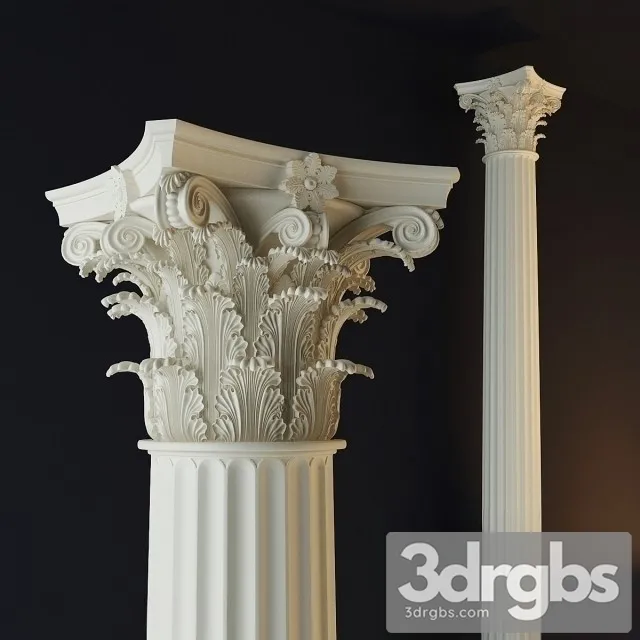 Corinthian Order 01 3D Model Download Corinthian Order 01 3D Model Download
