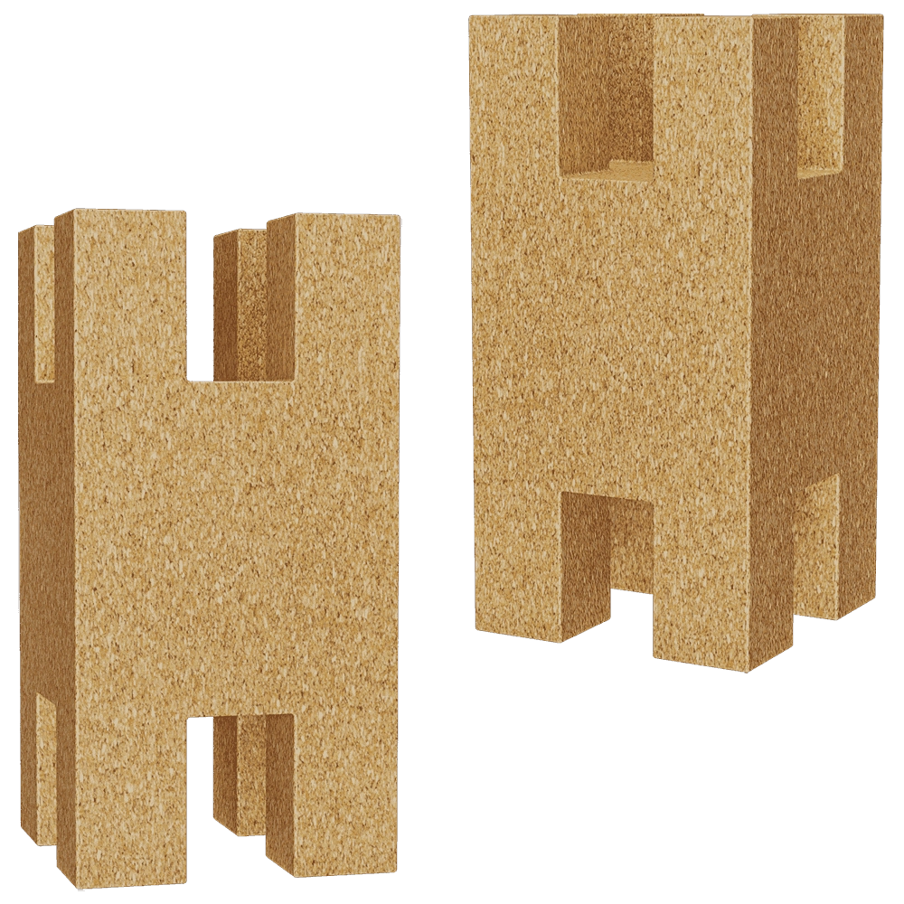 CORKBRICK – Brock DOUBLE 3D Model