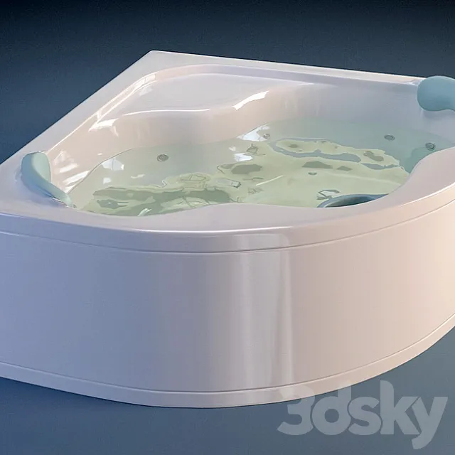 corner bath Gentiana 3D Model corner bath Gentiana 3D Model