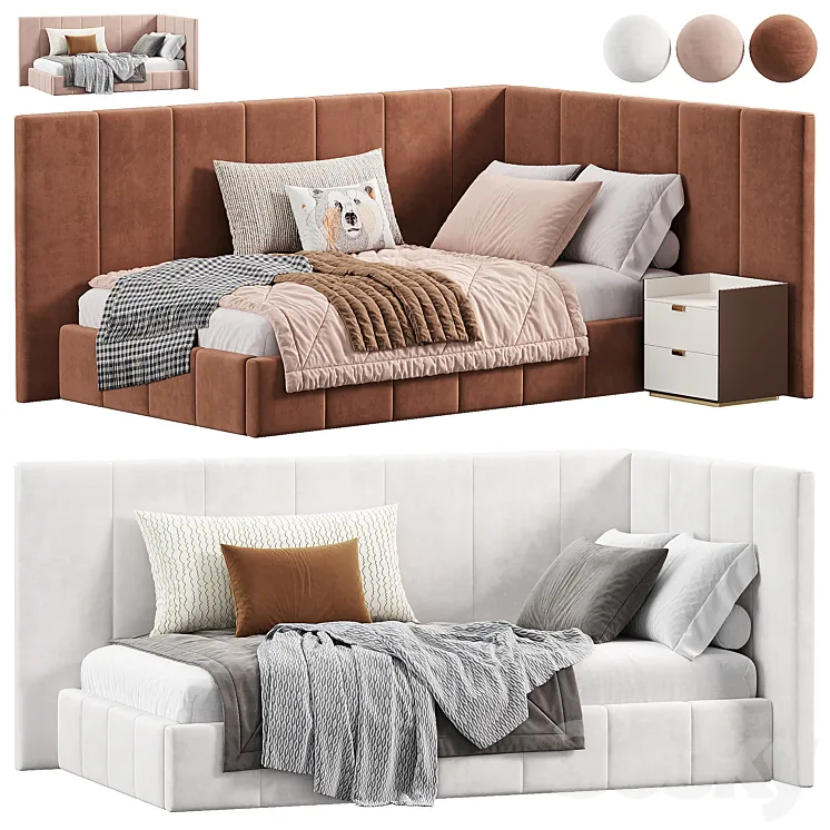 Corner bed Dandy kids by sensorsleep 3D Model Free Download Corner bed Dandy kids by sensorsleep 3D Model Free Download