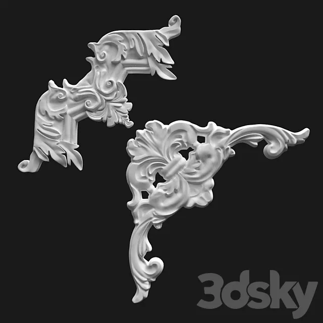 Corner element Perfect 3D Model Corner element Perfect 3D Model