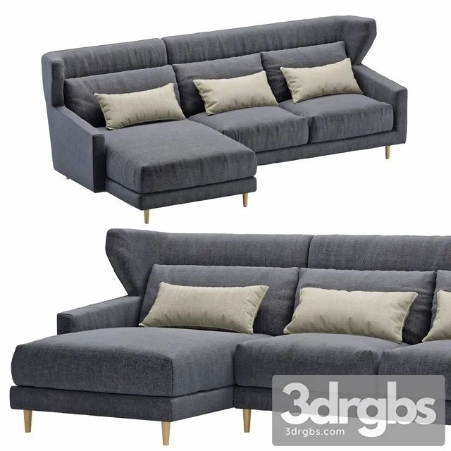 Corner Folk Sofa 3D Model Download Corner Folk Sofa 3D Model Download