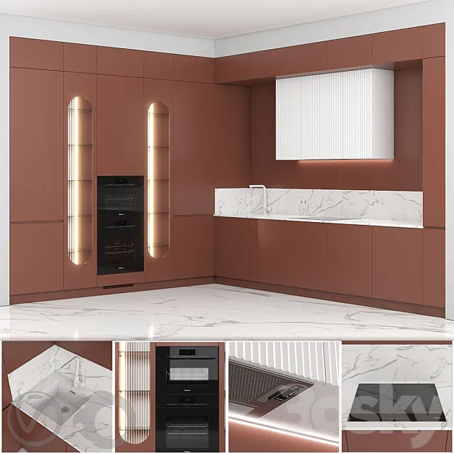 Corner Kitchen Mats 3D Model