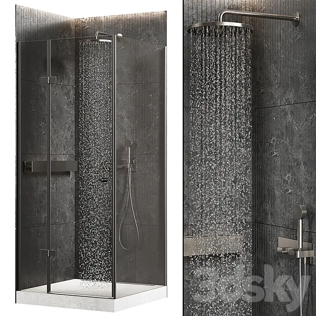 Corner shower 3D Model