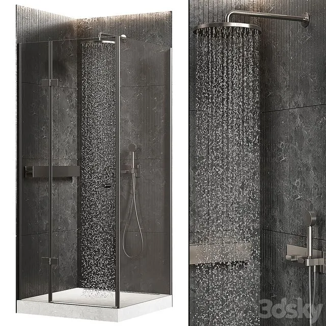 Corner shower 3D Model