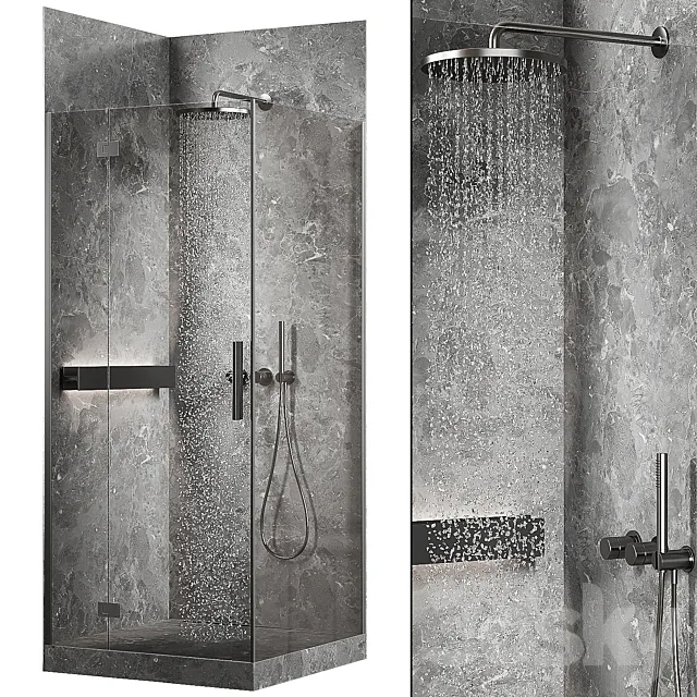 Corner shower 3D Model