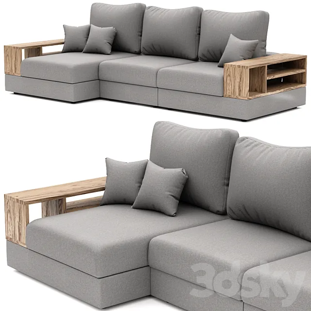 Corner sofa Boss XL 3D Model