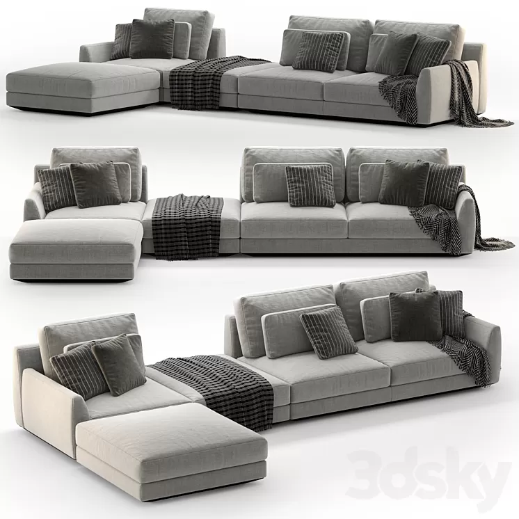 Corner sofa Casamania & Horm ELLINGTON 3D Model Free Download Corner sofa Casamania & Horm ELLINGTON 3D Model Free Download