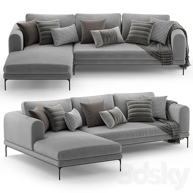 Corner sofa DE.CI FL.OW 3D Model Corner sofa DE.CI FL.OW 3D Model