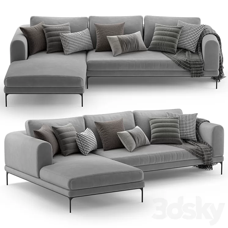 Corner sofa DE.CI FL.OW 3D Model Corner sofa DE.CI FL.OW 3D Model