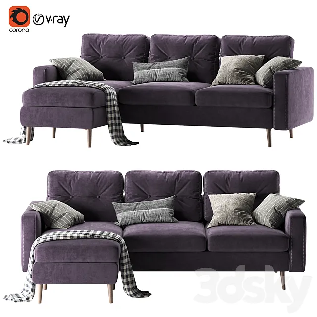 Corner sofa Deans Sherst 3D Model Corner sofa Deans Sherst 3D Model