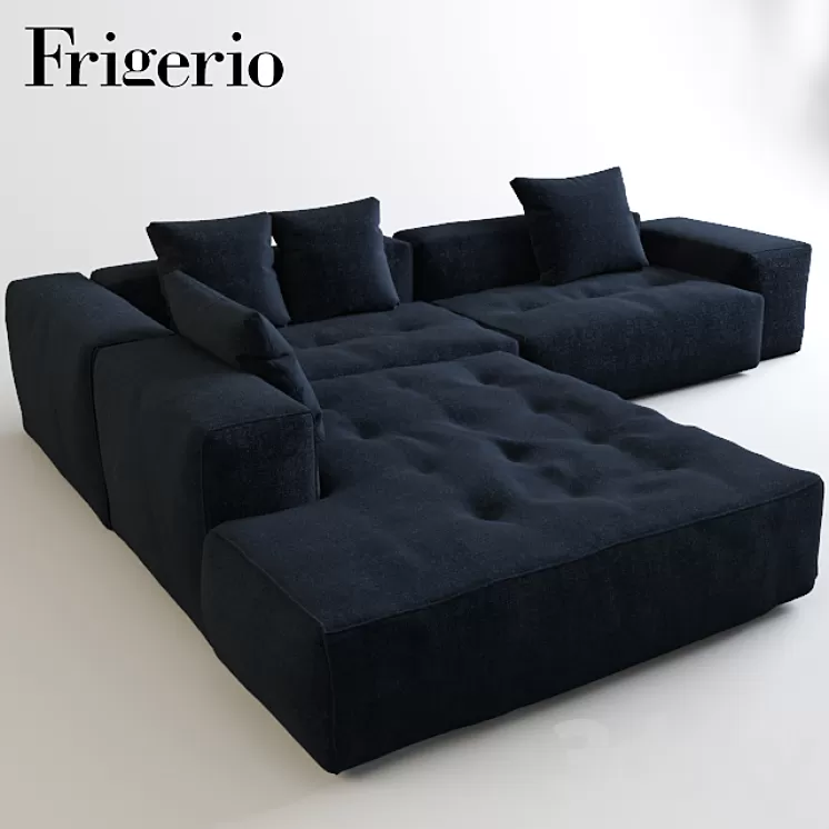 Corner sofa Frigerio Cooper 3D Model