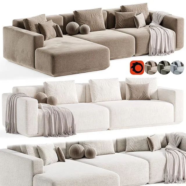 Corner Sofa Grant Sofa 02 By Lavsit 3D Model Corner Sofa Grant Sofa 02 By Lavsit 3D Model