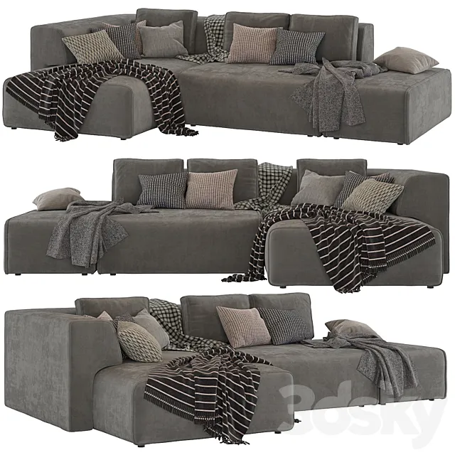 Corner sofa Industrial Loft 3D Model Corner sofa Industrial Loft 3D Model