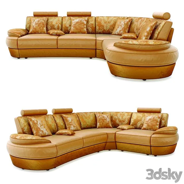 Corner sofa Kalinka 47 3D Model Corner sofa Kalinka 47 3D Model