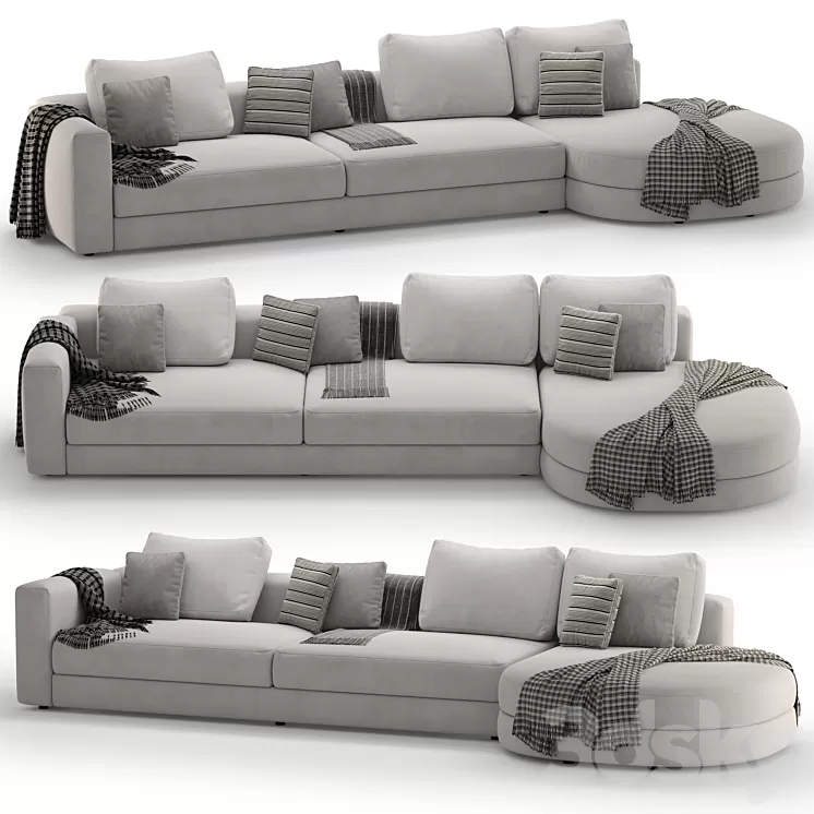 Corner sofa Leme VENISE _002 3D Model Free Download