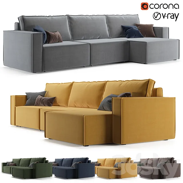 Corner sofa Loft divan.ru 3DModel