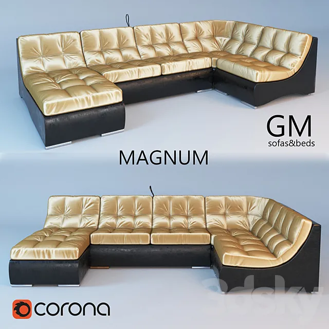 corner sofa MAGNUM GM Factory 3D Model corner sofa MAGNUM GM Factory 3D Model