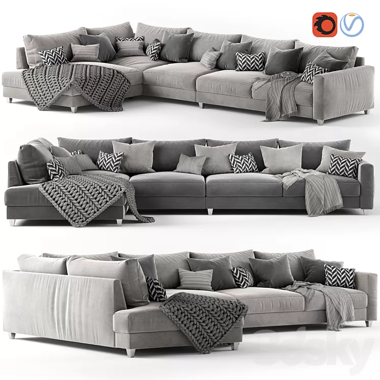Corner sofa Malte 3D Model