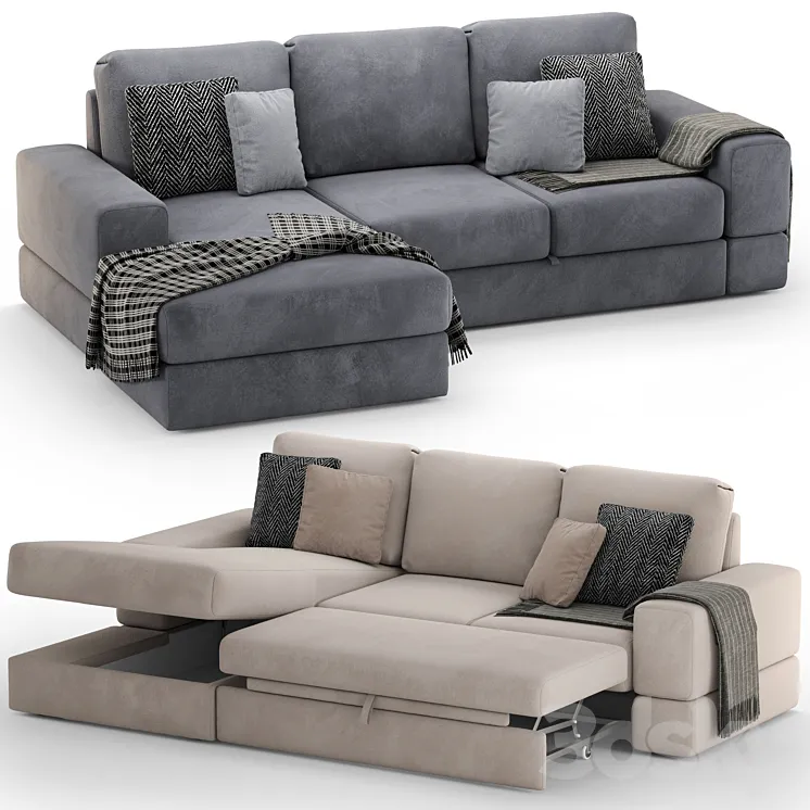 Corner sofa Mebelroom Dallas 3D Model Free Download