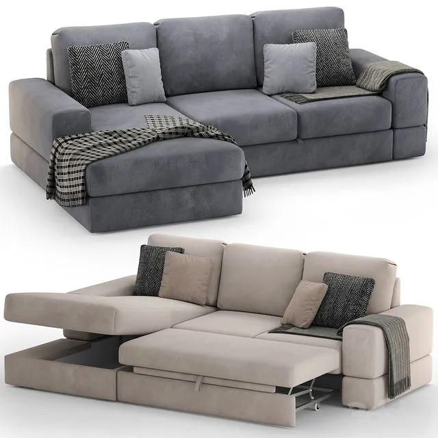 Corner sofa Mebelroom Dallas 3D Model Corner sofa Mebelroom Dallas 3D Model