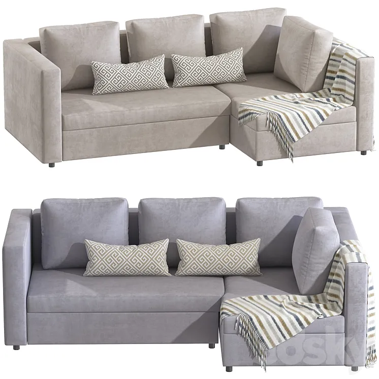 Corner sofa MILBURG 3D Model Free Download