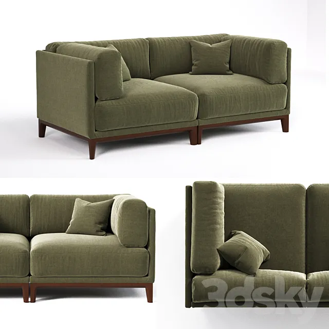 Corner sofa module CASE 940×940 (art.905) 3D Model Corner sofa module CASE 940×940 (art.905) 3D Model