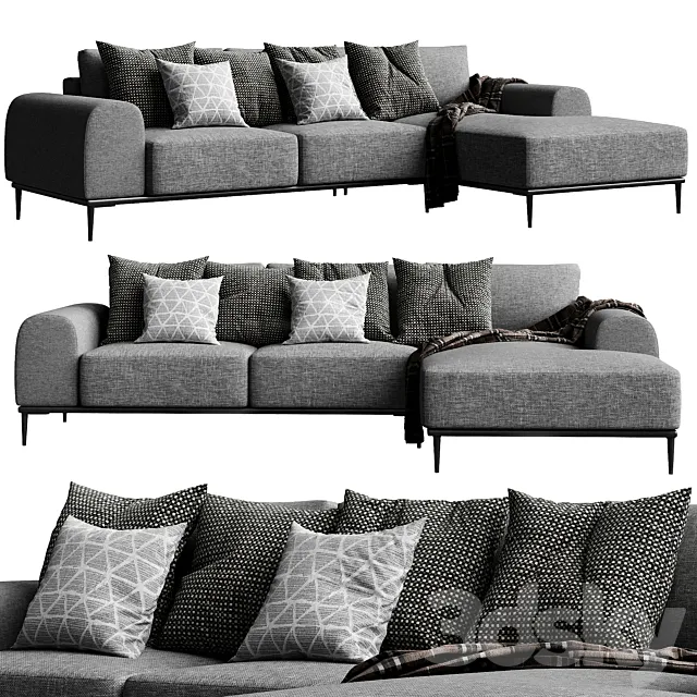 Corner sofa oslo 3D Model Corner sofa oslo 3D Model