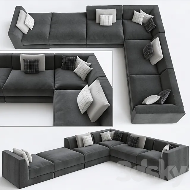 Corner sofa “Pasha” 3D Model Corner sofa “Pasha” 3D Model