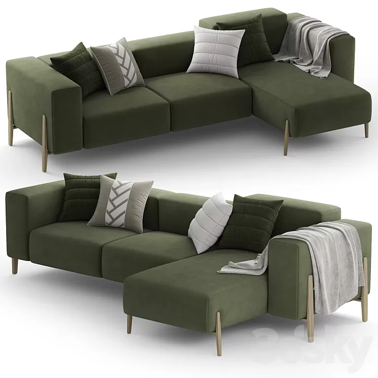 Corner sofa PIANCA ALL-IN 3D Model Free Download