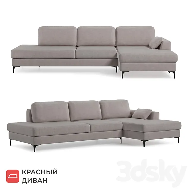 Corner sofa Portland 3D Model Corner sofa Portland 3D Model