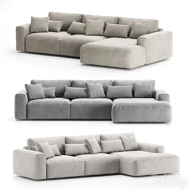 Corner sofa Rosseto from One&Home 3D Model