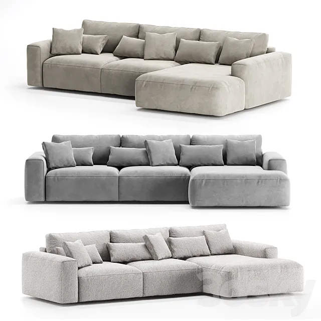 Corner sofa Rosseto from One&Home 3D Model Corner sofa Rosseto from One&Home 3D Model