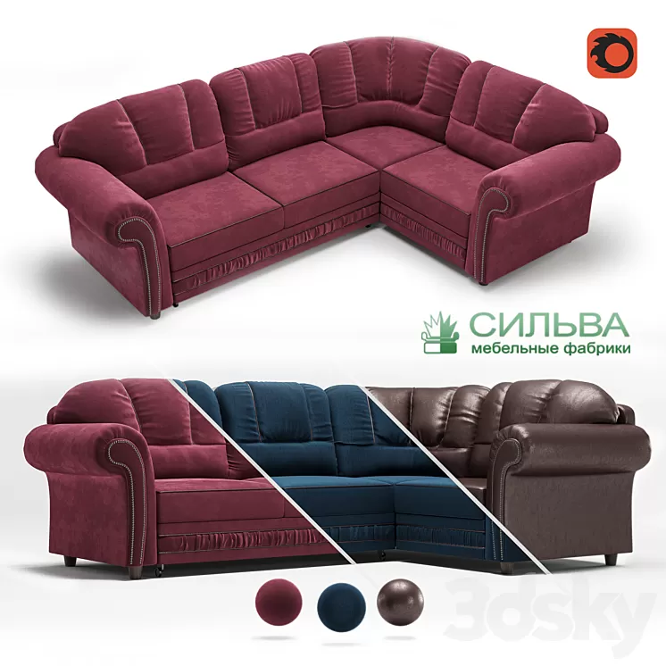 “Corner sofa “”Sofia”” from the MF Silva” 3D Model “Corner sofa “”Sofia”” from the MF Silva” 3D Model