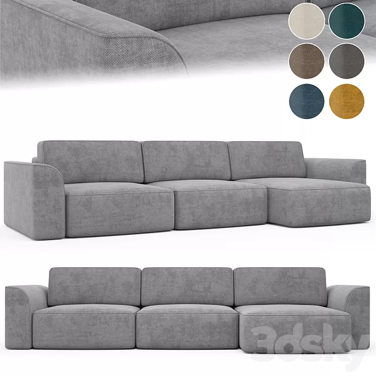 Corner sofa Space-2 3D Model Corner sofa Space-2 3D Model