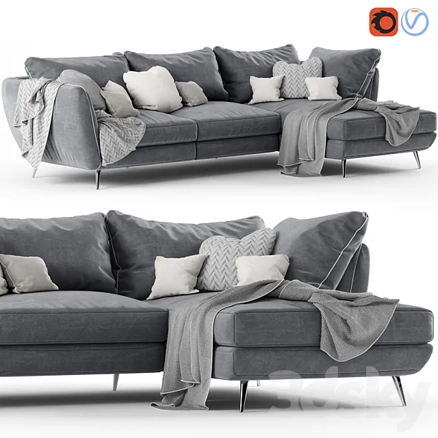 Corner sofa Stella 3DModel Corner sofa Stella 3DModel