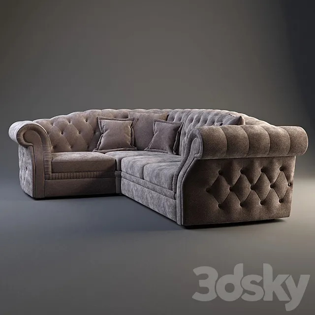 Corner sofa Tirador 3DModel Corner sofa Tirador 3DModel