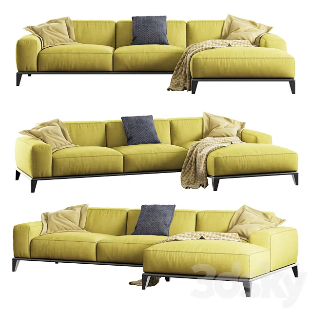 corner sofa TREVOR from NICOLINE factory 3D Model