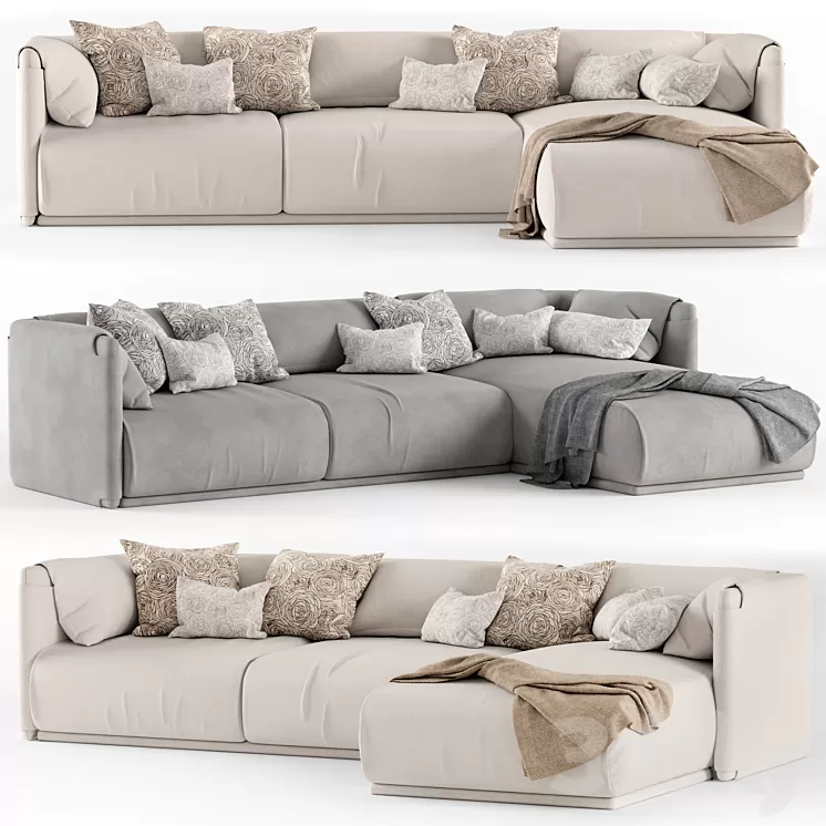 Corner sofa Twin Set 3D Model