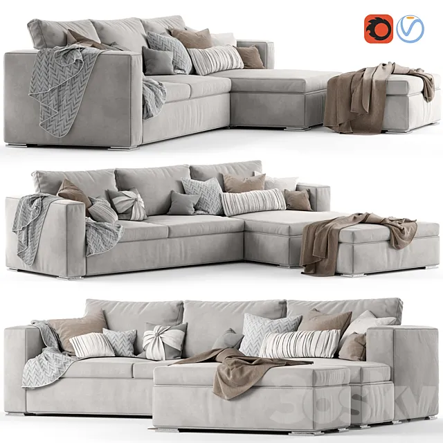 Corner sofa Vario 3D Model