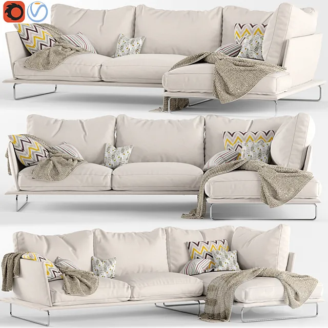 Corner Sofa Vessel Gamma 3D Model