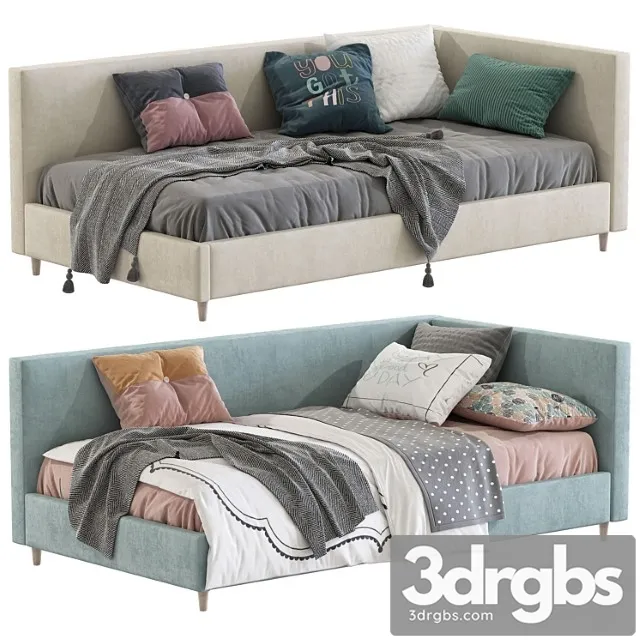 Corner timo upholstered bed