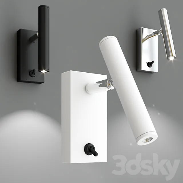 Cornetta wall lamps 3D Model Cornetta wall lamps 3D Model