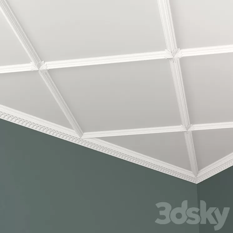 Cornice Arabesco K972 3D Model Cornice Arabesco K972 3D Model