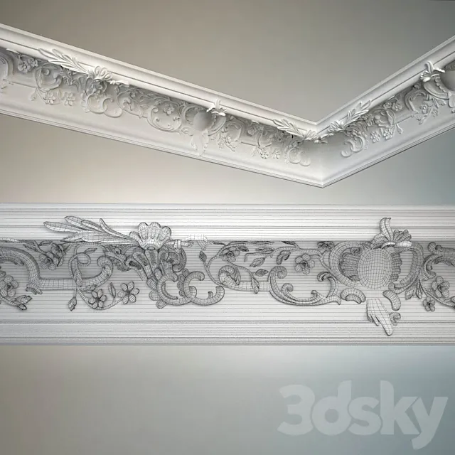 Cornice Peterhof K179 3D Model
