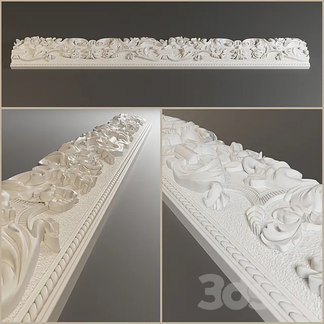 Cornice plaster 3D Model Cornice plaster 3D Model