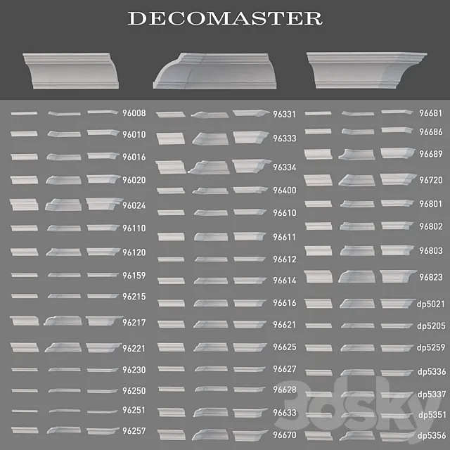 Cornices Decomaster 3DModel Cornices Decomaster 3DModel