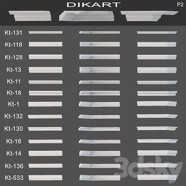 Cornices Dikart (part 2) 3D Model Cornices Dikart (part 2) 3D Model